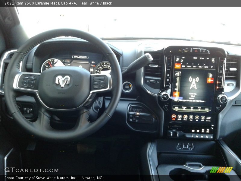 Pearl White / Black 2021 Ram 2500 Laramie Mega Cab 4x4