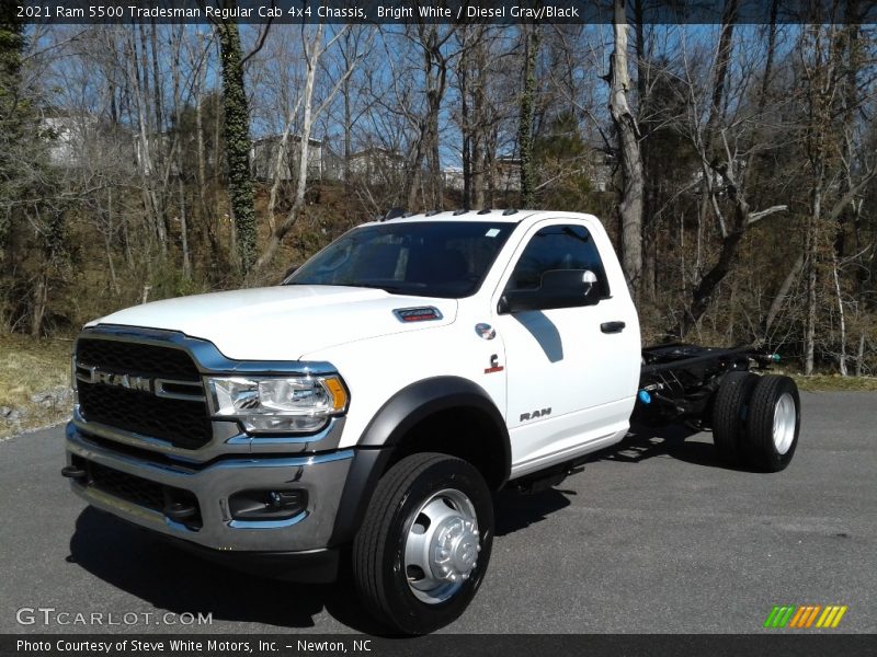 Bright White / Diesel Gray/Black 2021 Ram 5500 Tradesman Regular Cab 4x4 Chassis