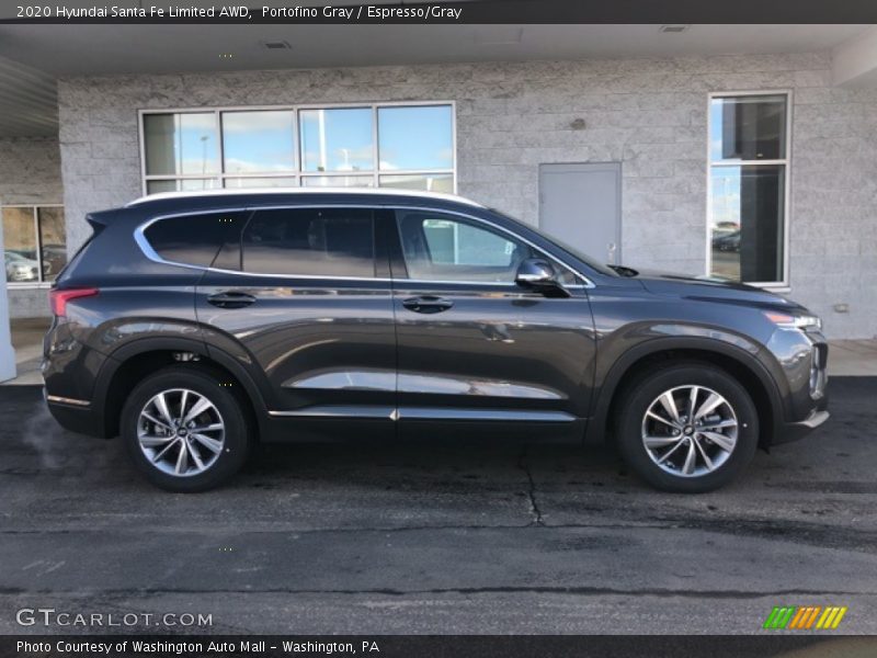 Portofino Gray / Espresso/Gray 2020 Hyundai Santa Fe Limited AWD