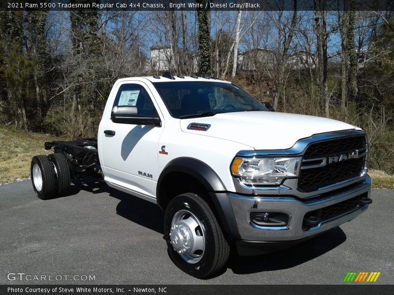 Bright White / Diesel Gray/Black 2021 Ram 5500 Tradesman Regular Cab 4x4 Chassis