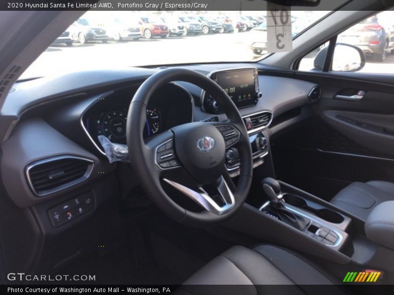 Portofino Gray / Espresso/Gray 2020 Hyundai Santa Fe Limited AWD