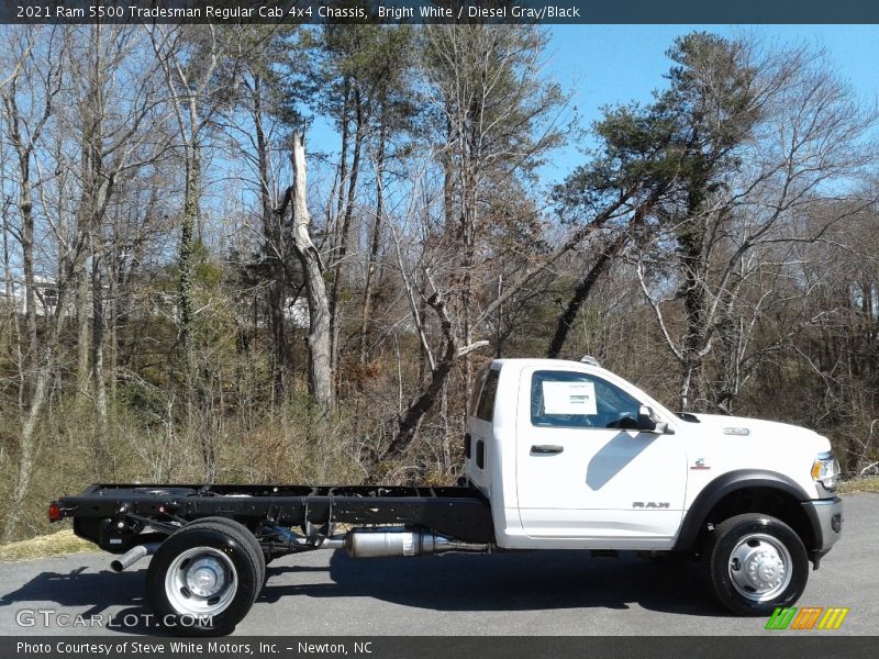 Bright White / Diesel Gray/Black 2021 Ram 5500 Tradesman Regular Cab 4x4 Chassis