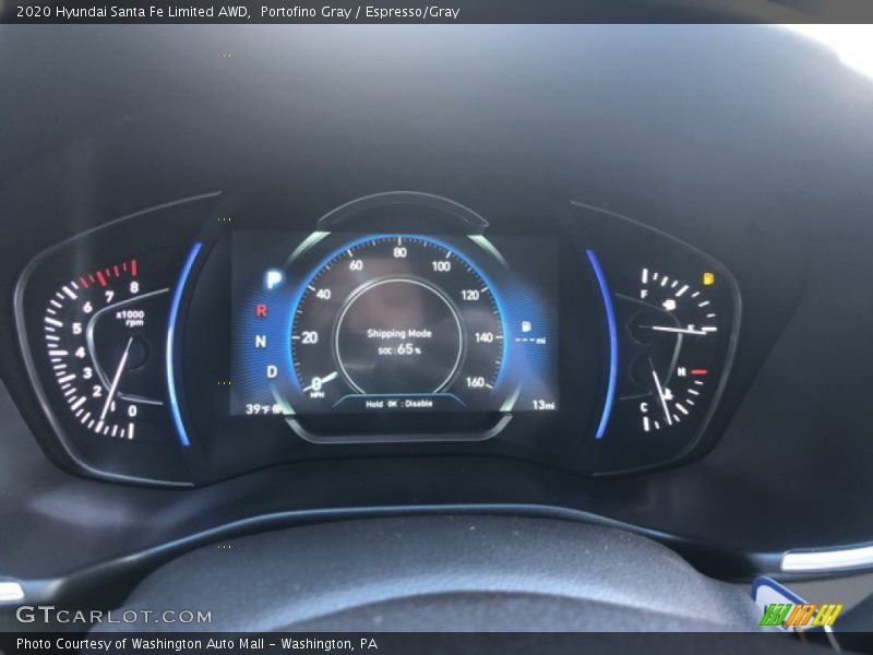 Portofino Gray / Espresso/Gray 2020 Hyundai Santa Fe Limited AWD