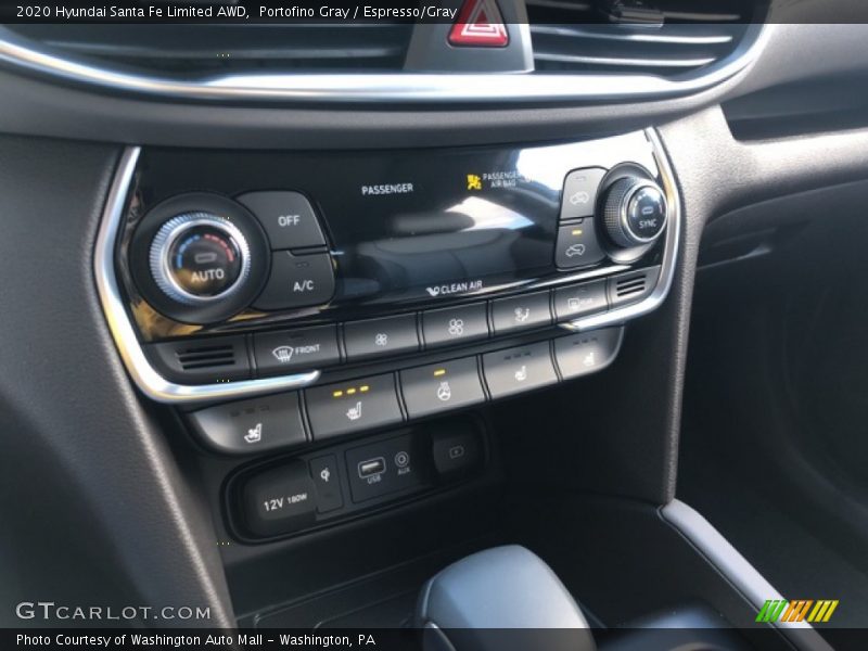 Portofino Gray / Espresso/Gray 2020 Hyundai Santa Fe Limited AWD