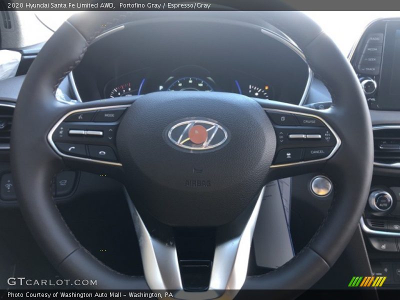Portofino Gray / Espresso/Gray 2020 Hyundai Santa Fe Limited AWD
