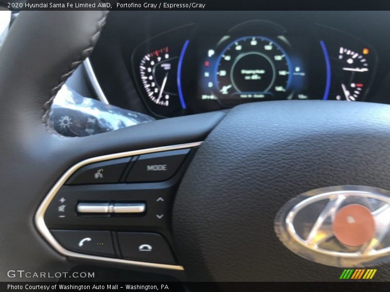 Portofino Gray / Espresso/Gray 2020 Hyundai Santa Fe Limited AWD
