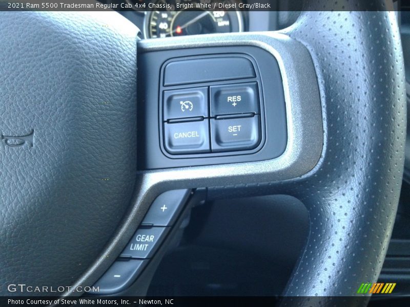  2021 5500 Tradesman Regular Cab 4x4 Chassis Steering Wheel