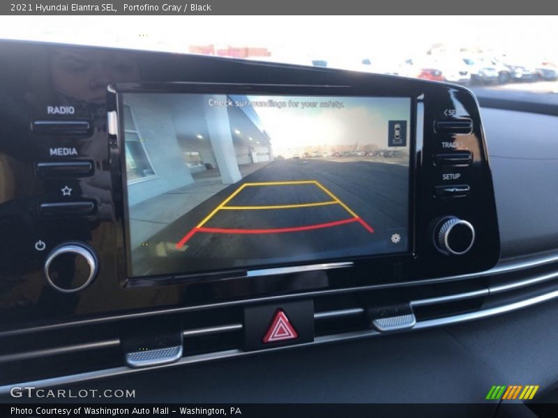 Portofino Gray / Black 2021 Hyundai Elantra SEL