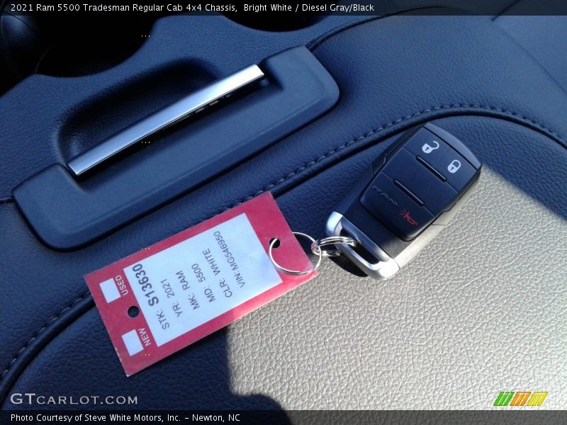 Bright White / Diesel Gray/Black 2021 Ram 5500 Tradesman Regular Cab 4x4 Chassis