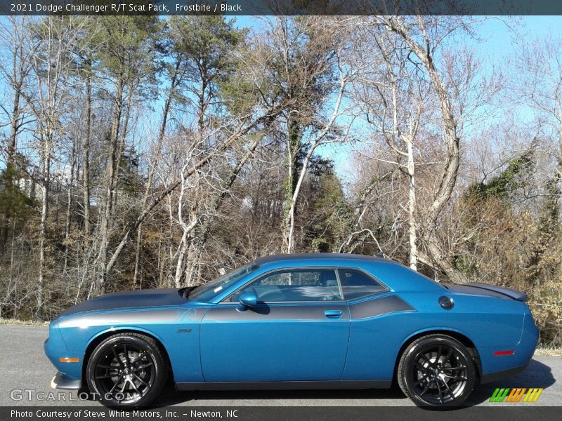 Frostbite / Black 2021 Dodge Challenger R/T Scat Pack