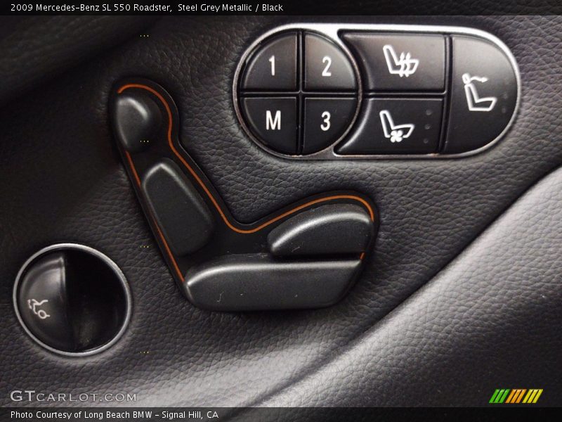 Steel Grey Metallic / Black 2009 Mercedes-Benz SL 550 Roadster