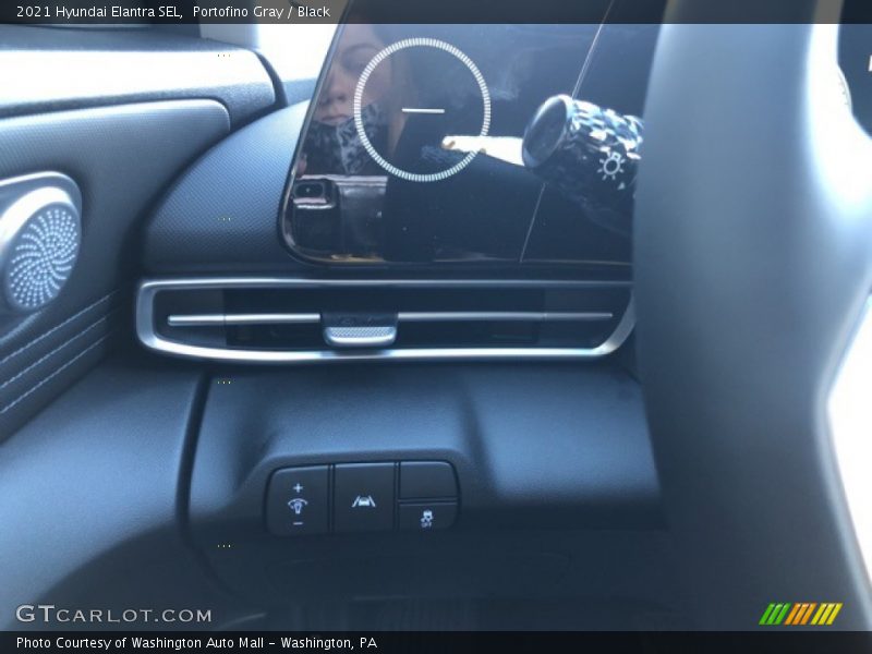 Portofino Gray / Black 2021 Hyundai Elantra SEL