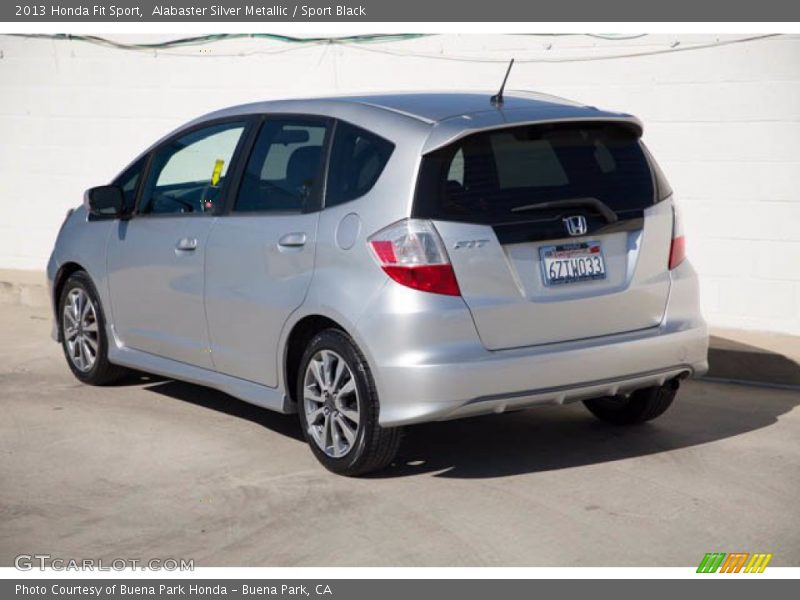 Alabaster Silver Metallic / Sport Black 2013 Honda Fit Sport