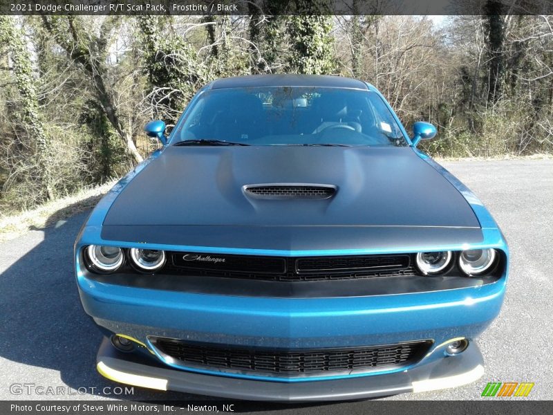 Frostbite / Black 2021 Dodge Challenger R/T Scat Pack