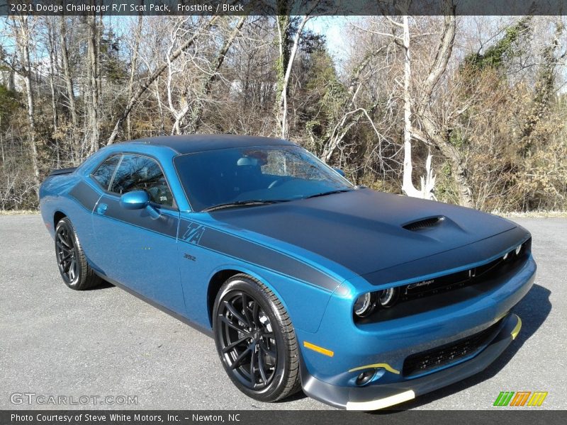 Frostbite / Black 2021 Dodge Challenger R/T Scat Pack