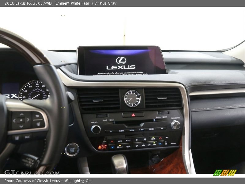 Eminent White Pearl / Stratus Gray 2018 Lexus RX 350L AWD
