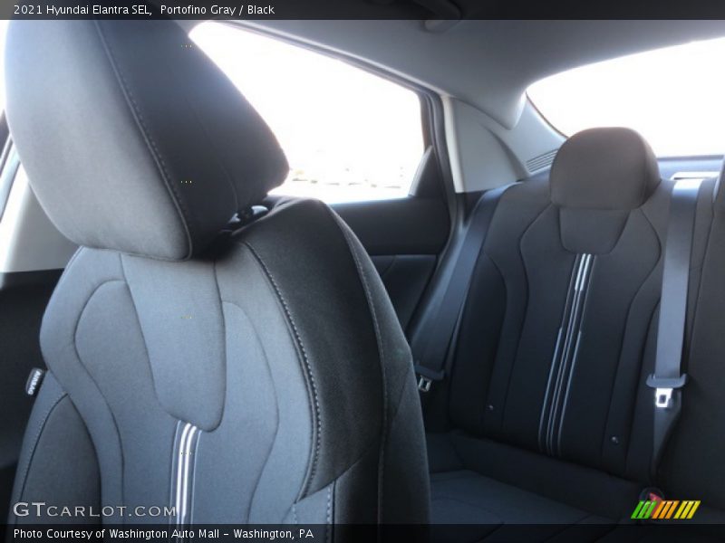 Portofino Gray / Black 2021 Hyundai Elantra SEL