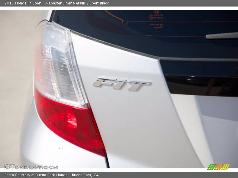 Alabaster Silver Metallic / Sport Black 2013 Honda Fit Sport