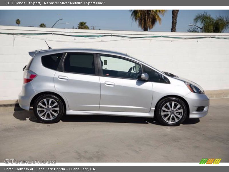 Alabaster Silver Metallic / Sport Black 2013 Honda Fit Sport