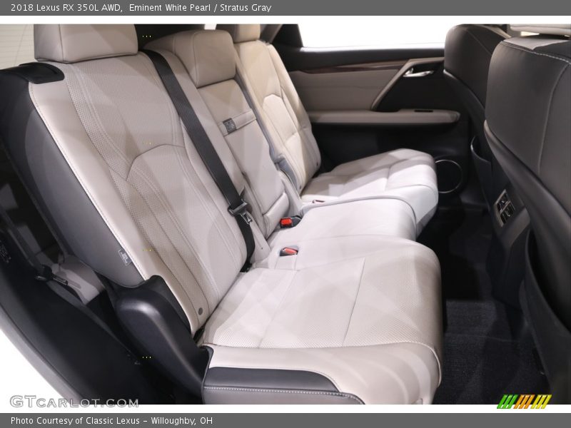 Eminent White Pearl / Stratus Gray 2018 Lexus RX 350L AWD