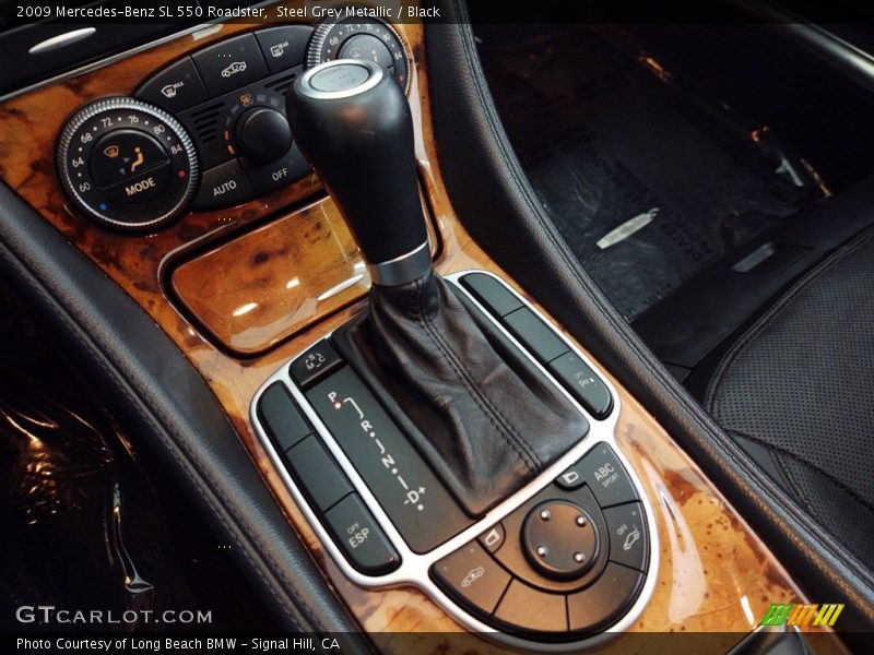 Steel Grey Metallic / Black 2009 Mercedes-Benz SL 550 Roadster