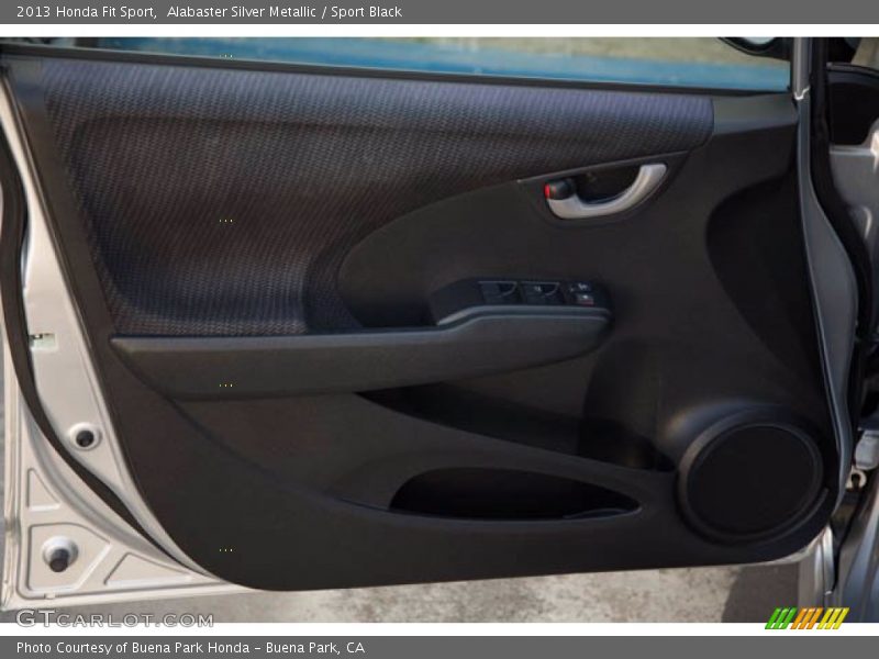 Alabaster Silver Metallic / Sport Black 2013 Honda Fit Sport
