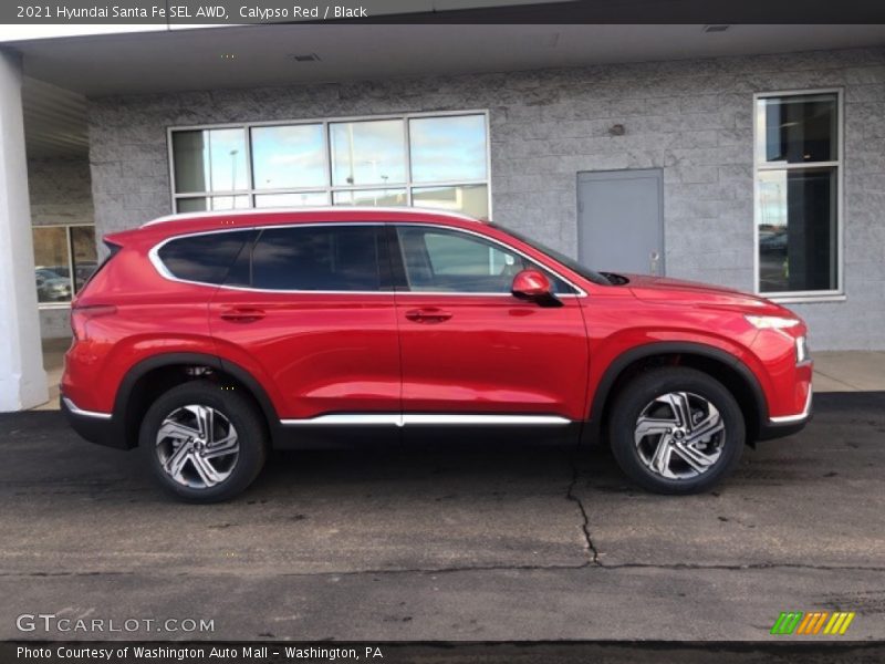 Calypso Red / Black 2021 Hyundai Santa Fe SEL AWD