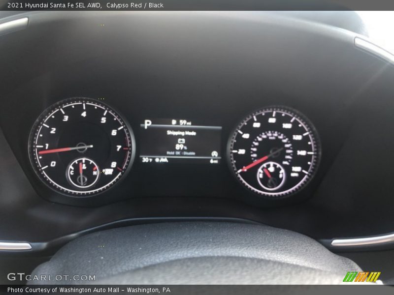 Calypso Red / Black 2021 Hyundai Santa Fe SEL AWD