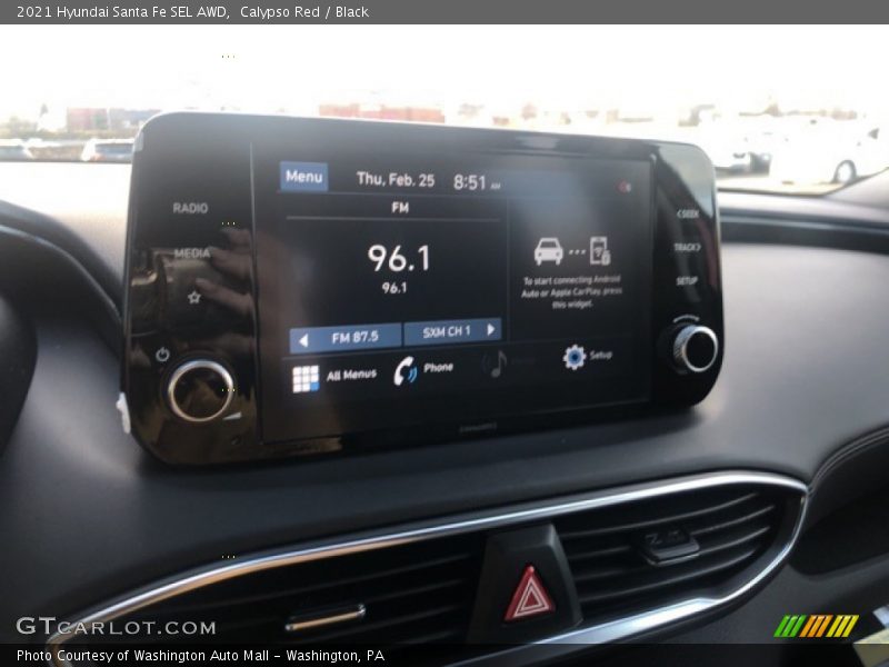 Calypso Red / Black 2021 Hyundai Santa Fe SEL AWD