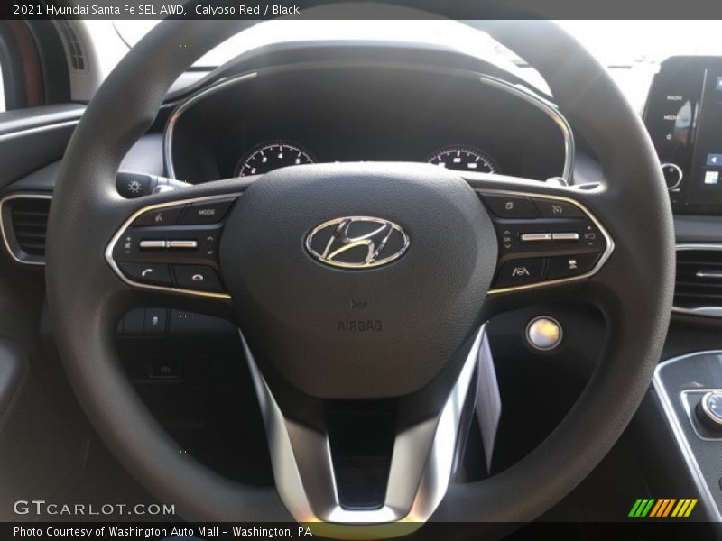 Calypso Red / Black 2021 Hyundai Santa Fe SEL AWD
