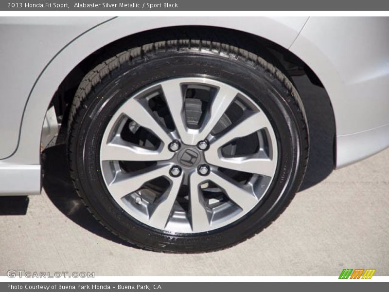 Alabaster Silver Metallic / Sport Black 2013 Honda Fit Sport