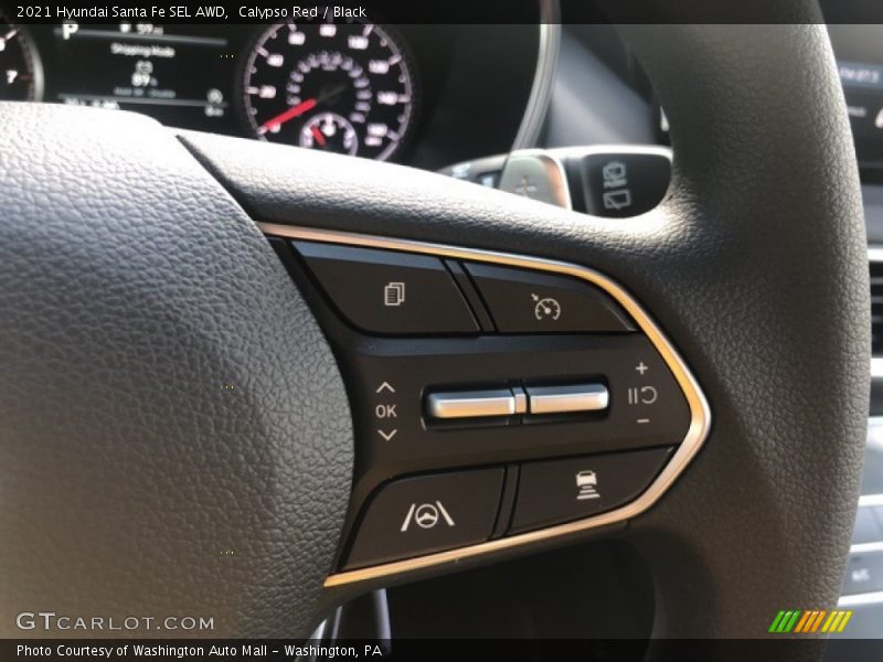 Calypso Red / Black 2021 Hyundai Santa Fe SEL AWD