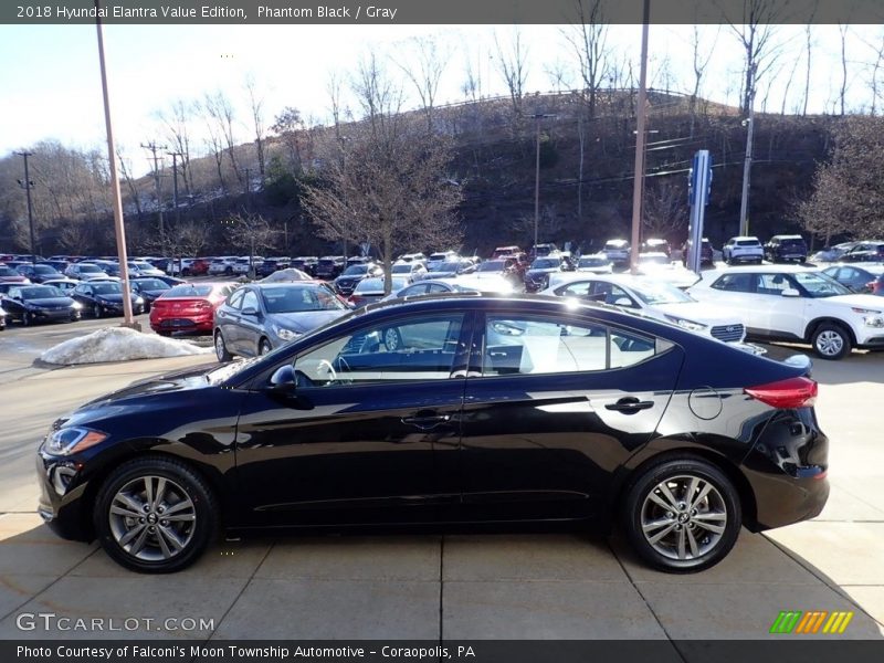 Phantom Black / Gray 2018 Hyundai Elantra Value Edition