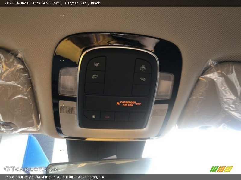 Calypso Red / Black 2021 Hyundai Santa Fe SEL AWD