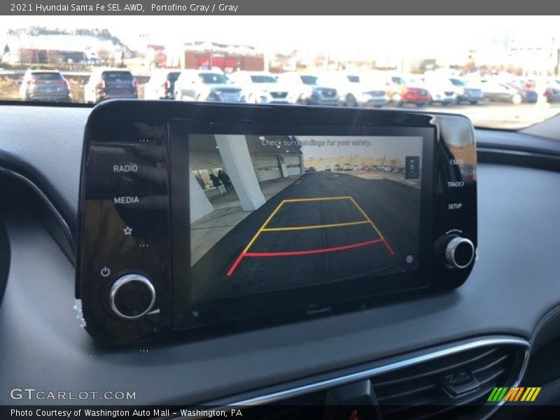 Portofino Gray / Gray 2021 Hyundai Santa Fe SEL AWD
