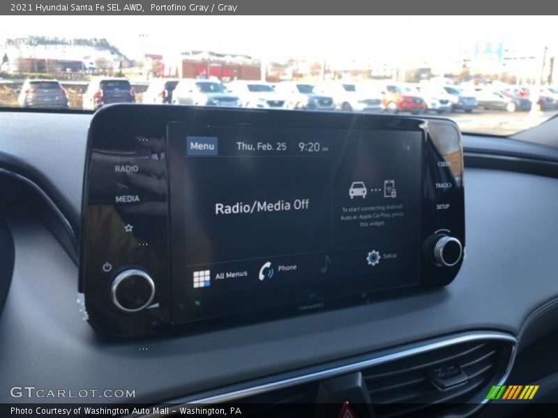 Portofino Gray / Gray 2021 Hyundai Santa Fe SEL AWD