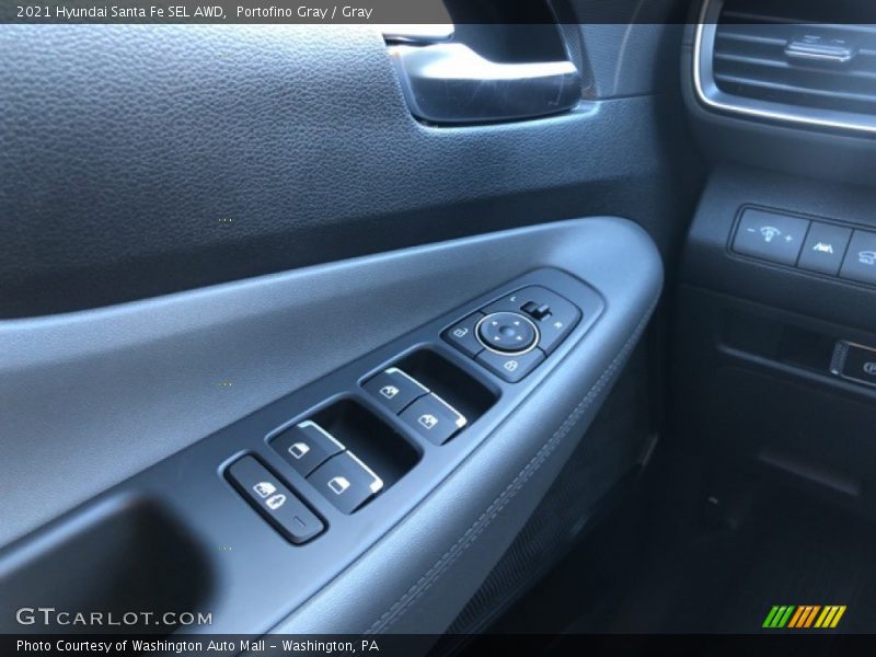 Portofino Gray / Gray 2021 Hyundai Santa Fe SEL AWD