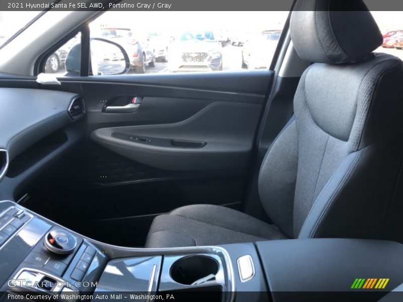 Portofino Gray / Gray 2021 Hyundai Santa Fe SEL AWD