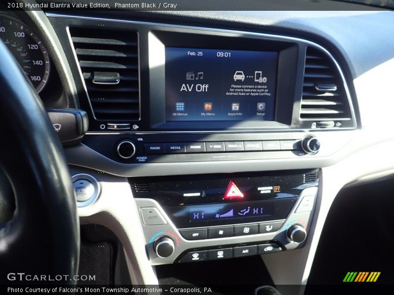 Phantom Black / Gray 2018 Hyundai Elantra Value Edition