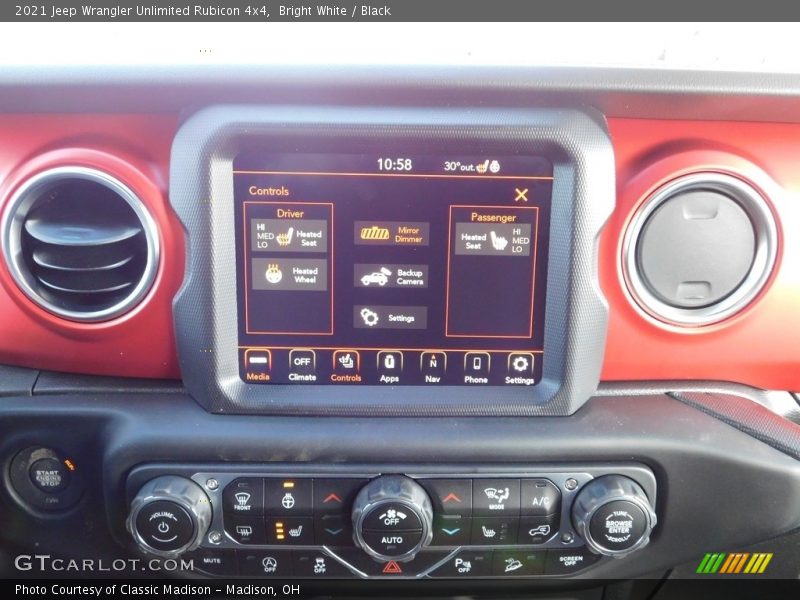 Bright White / Black 2021 Jeep Wrangler Unlimited Rubicon 4x4