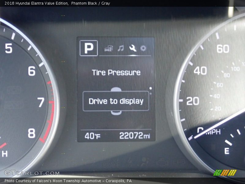 Phantom Black / Gray 2018 Hyundai Elantra Value Edition