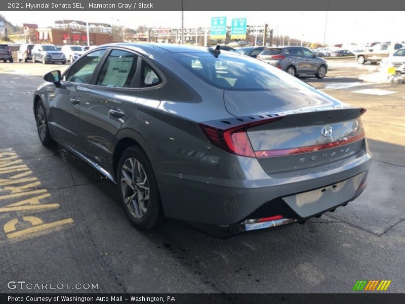 Hampton Gray / Black 2021 Hyundai Sonata SEL