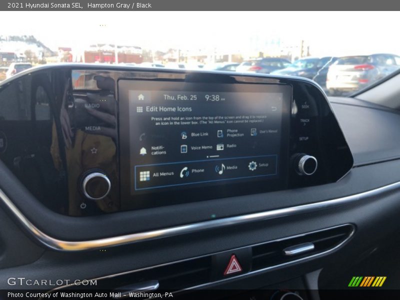 Hampton Gray / Black 2021 Hyundai Sonata SEL
