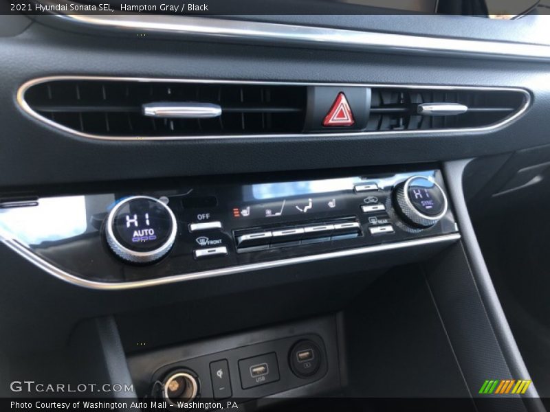 Hampton Gray / Black 2021 Hyundai Sonata SEL