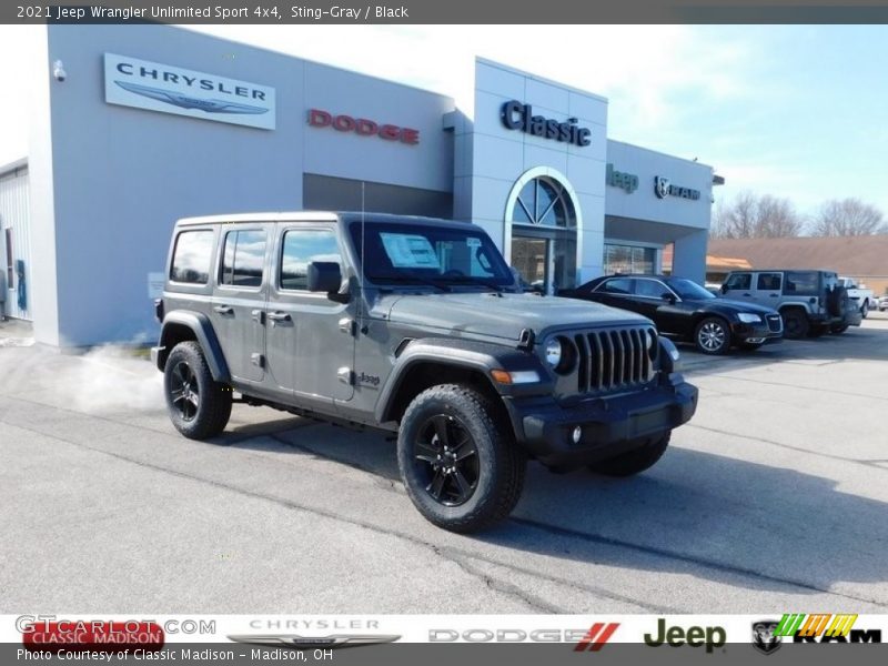 Sting-Gray / Black 2021 Jeep Wrangler Unlimited Sport 4x4