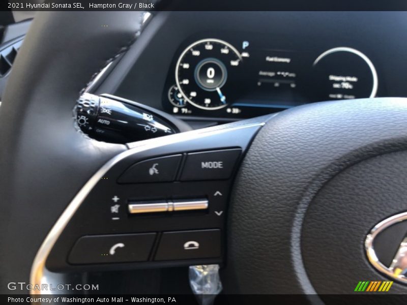 Hampton Gray / Black 2021 Hyundai Sonata SEL