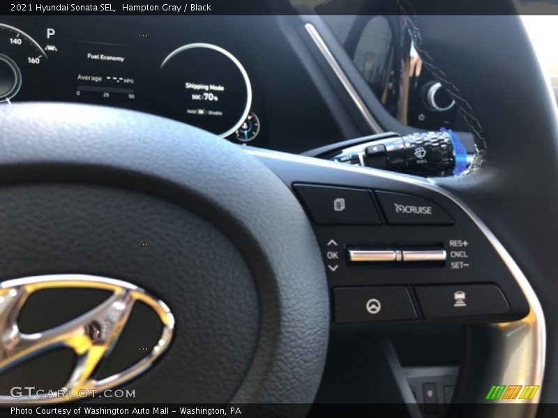 Hampton Gray / Black 2021 Hyundai Sonata SEL