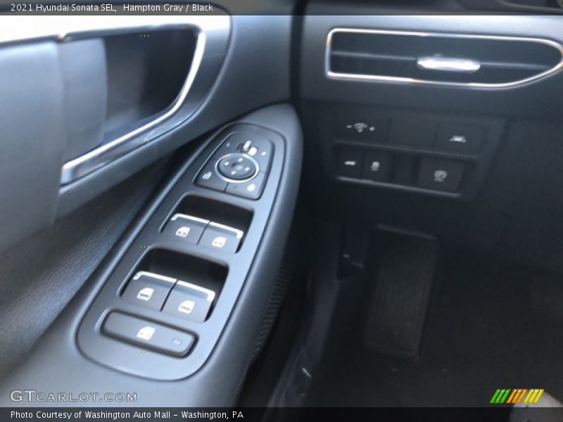 Hampton Gray / Black 2021 Hyundai Sonata SEL