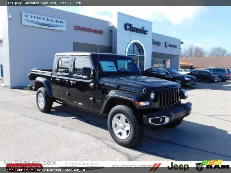 Black / Black 2021 Jeep Gladiator Sport 4x4