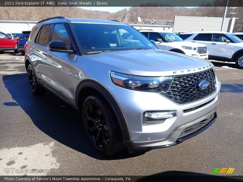 Iconic Silver Metallic / Ebony 2021 Ford Explorer ST 4WD